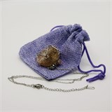 Раухтопаз 2-5 см, необработанный, с подвеской (серебряная цепочка), Бразилия 1683