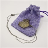 Цитрин 2-5 см, необработанный, с подвеской (серебряная цепочка), Бразилия 1681