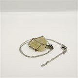 Цитрин 2-5 см, необработанный, с подвеской (серебряная цепочка), Бразилия 1681